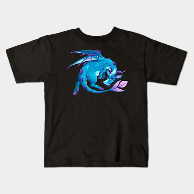 Dragon Water Kids T-Shirt by ddraw